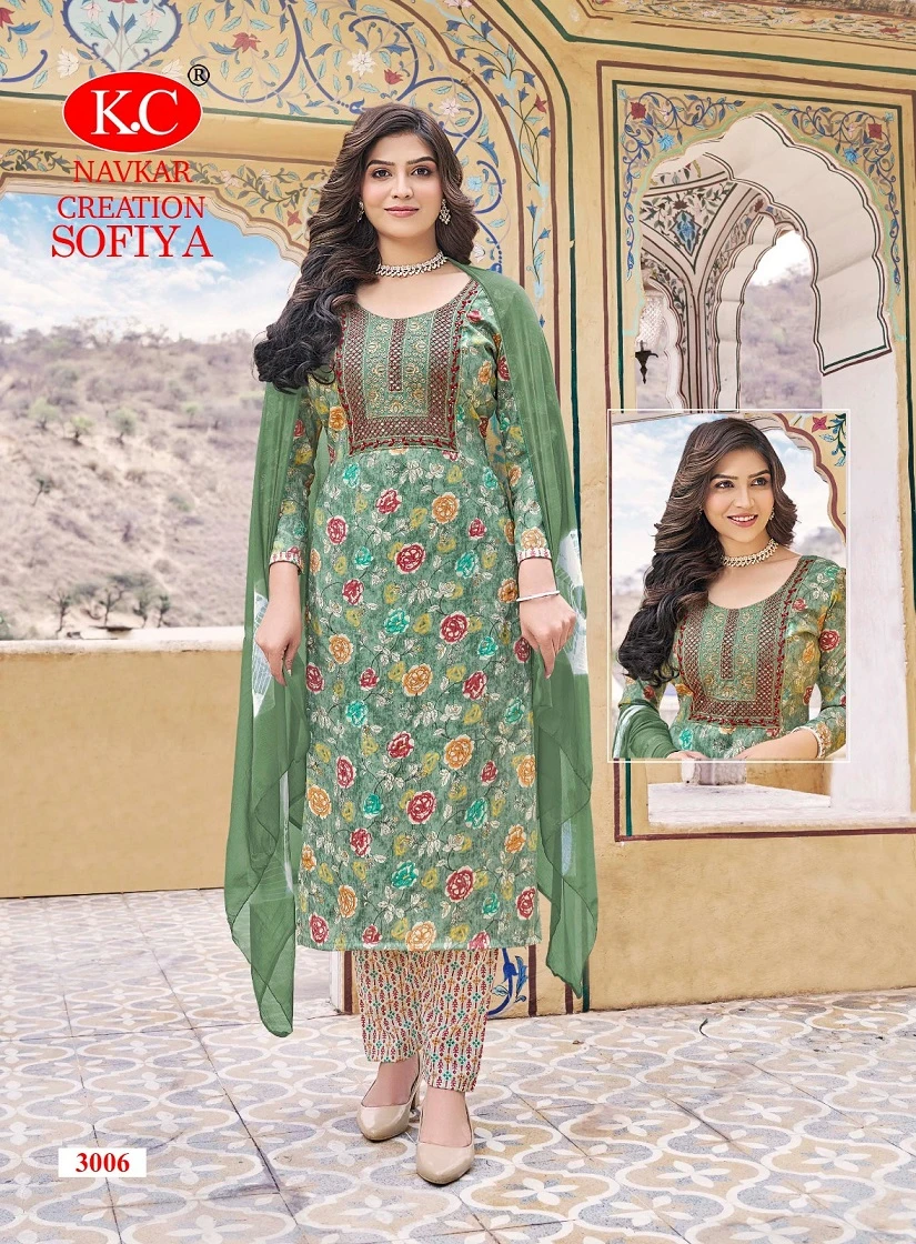Navkar Sofiya Vol 3 Rayon Capsule Wholesale Readymade Salwar Suit Catalog — Wholesale Salwar Suits, MPA wholesale from Surat - Gallery Image 4